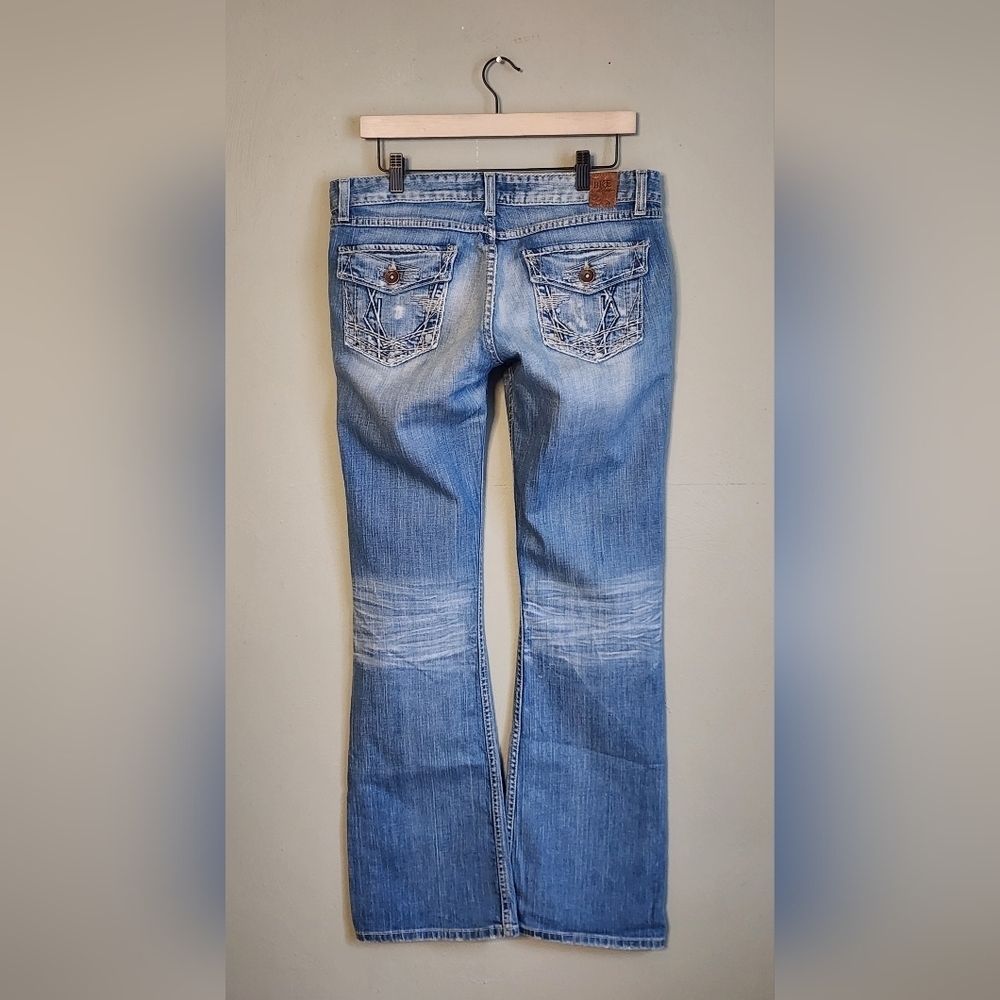 BKE Stella Tailored Boot Stretch Jean Low Rise Western Boho Size 31x33.5 - Picture 2 of 16